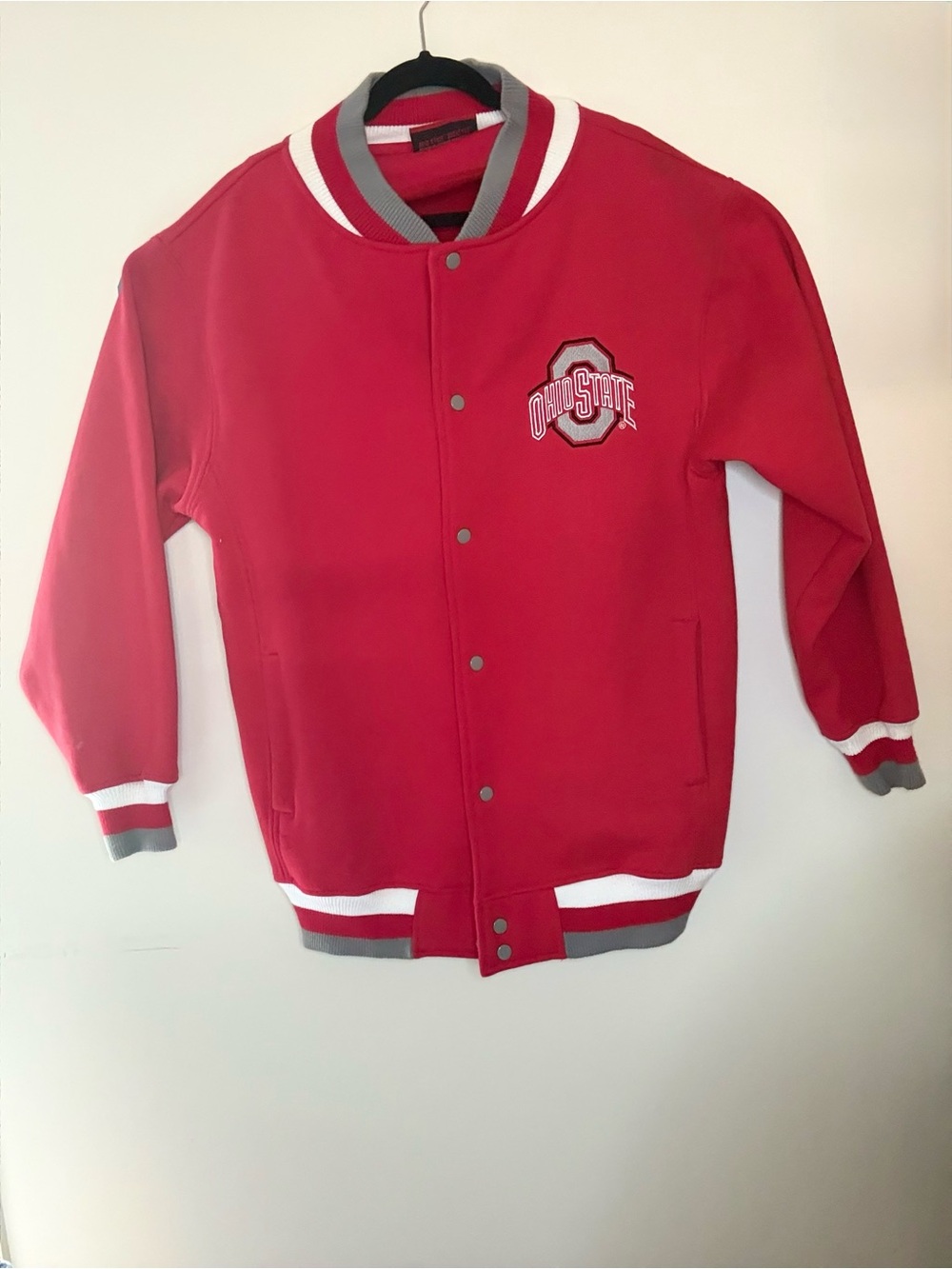 Official Ohio State Buckeyes Varsity Jacket - estimated Men’s/Unisex size large.